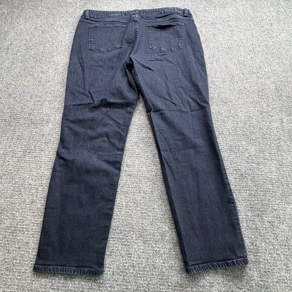 Talbots Signature Ankle Jeans Womens 16 Blue Stretch‎ 36x27.5 Cowgirl Comfy - Picture 4 of 11